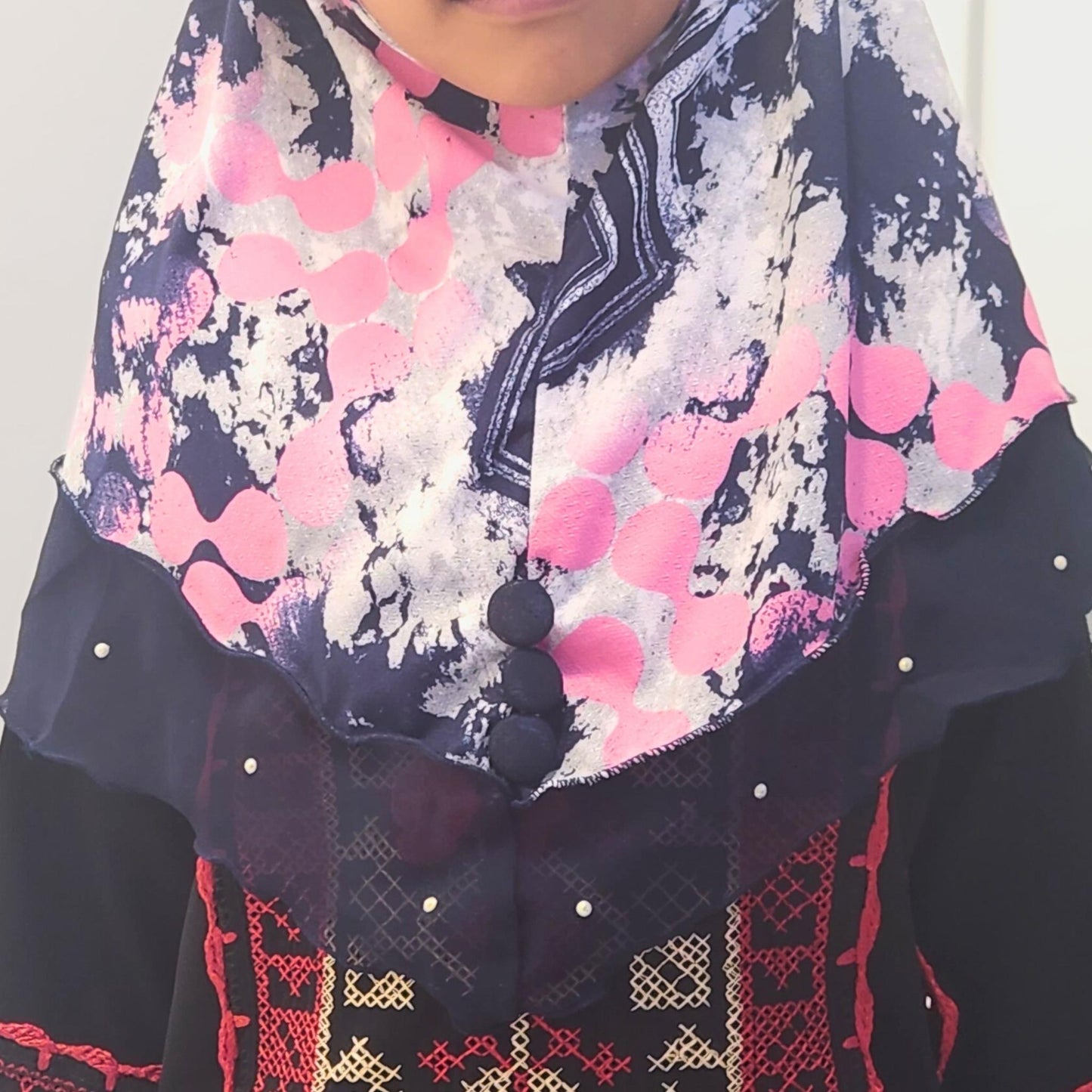 Girls Kids Muslim Instant Hijab Islamic Scarf Simple Style 2 to 5 years old Girls - Khushu Modest Wear