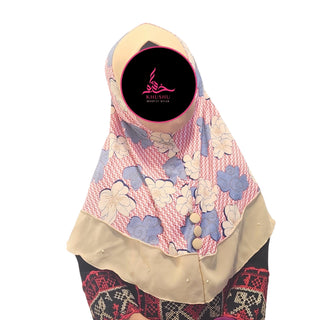 Girls Kids Muslim Instant Hijab Islamic Scarf Simple Style 2 to 5 years old Girls - Khushu Modest Wear