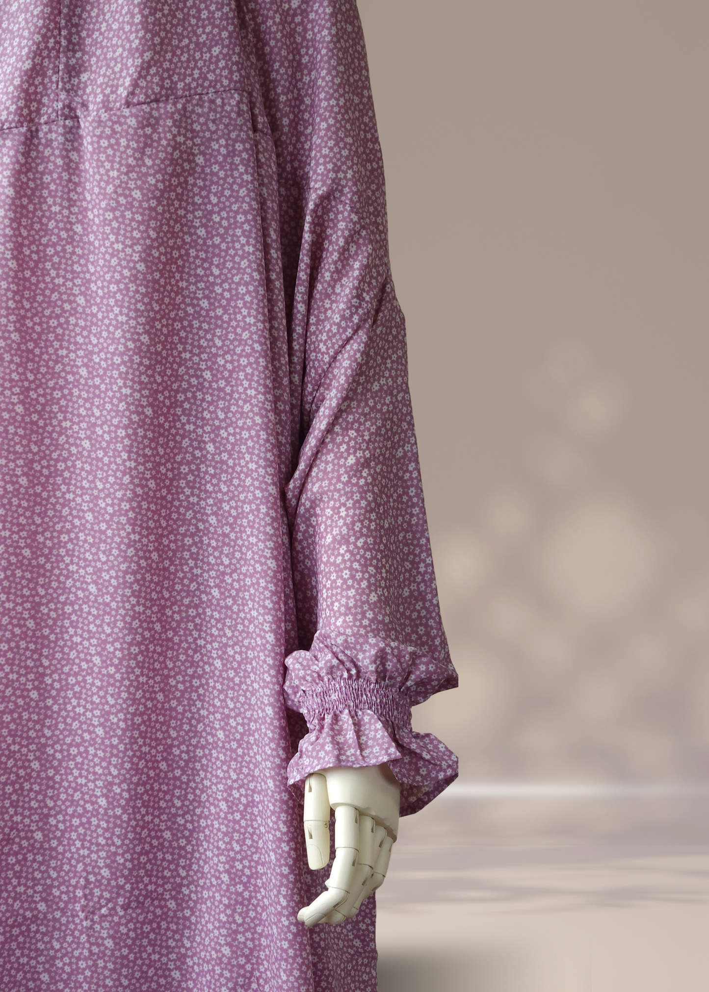 One-Piece Salah Dress Printed Soft Crepe - Khushu Modest Wear