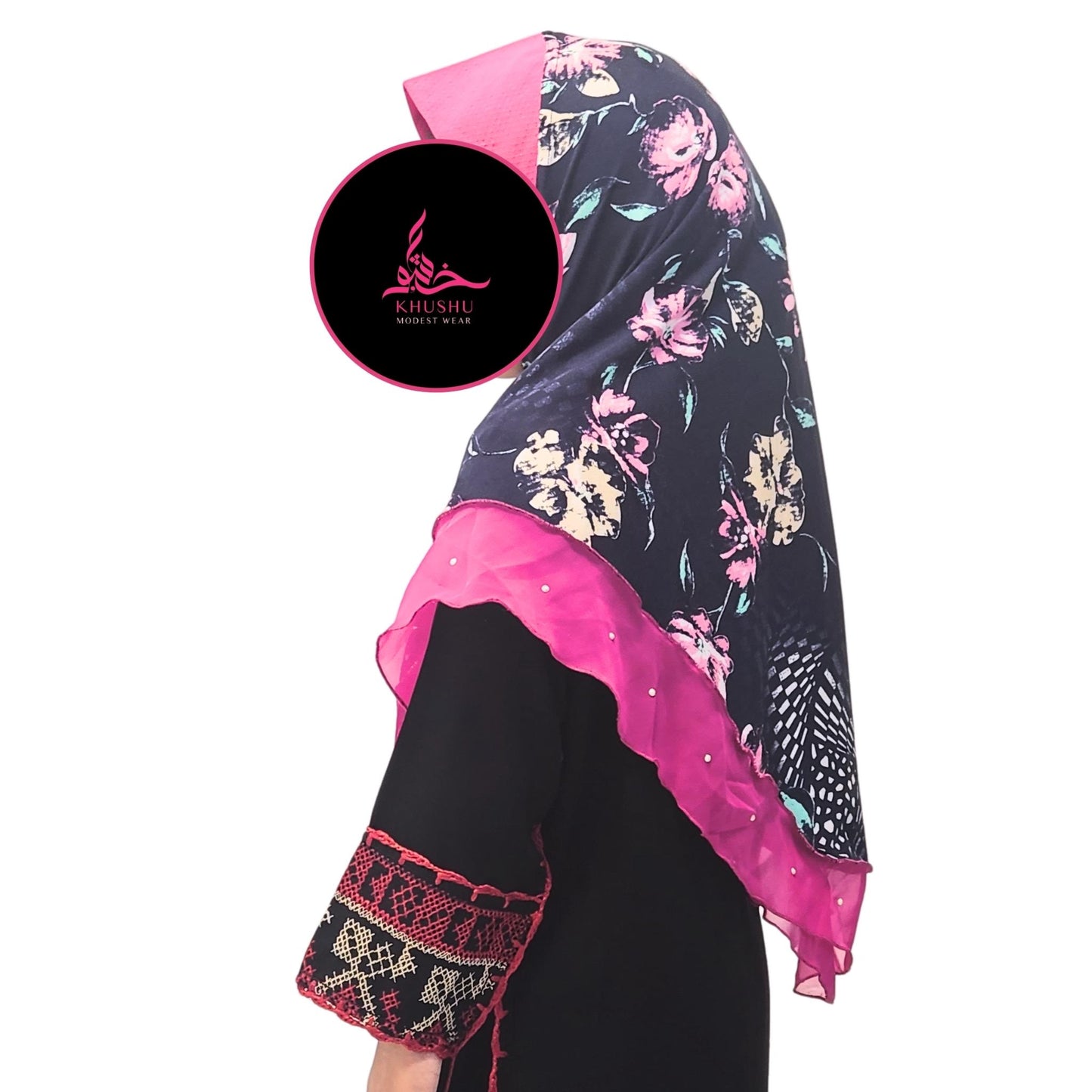 Girls Kids Muslim Instant Hijab Islamic Scarf Simple Style 2 to 5 years old Girls - Khushu Modest Wear