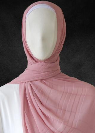 Luxe Chiffon Soft Pleat Hijab - Khushu Modest Wear