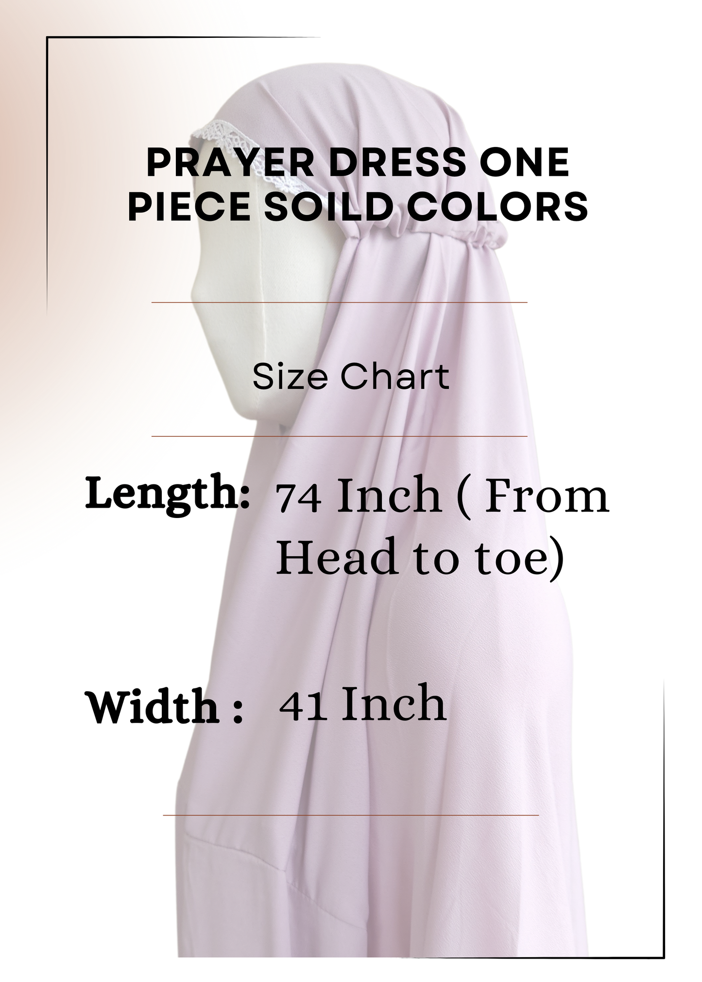 Prayer Outfit/ One-Piece Salah Dress - Complete Coverage for Focused Prayer - Khushu Modest Wear