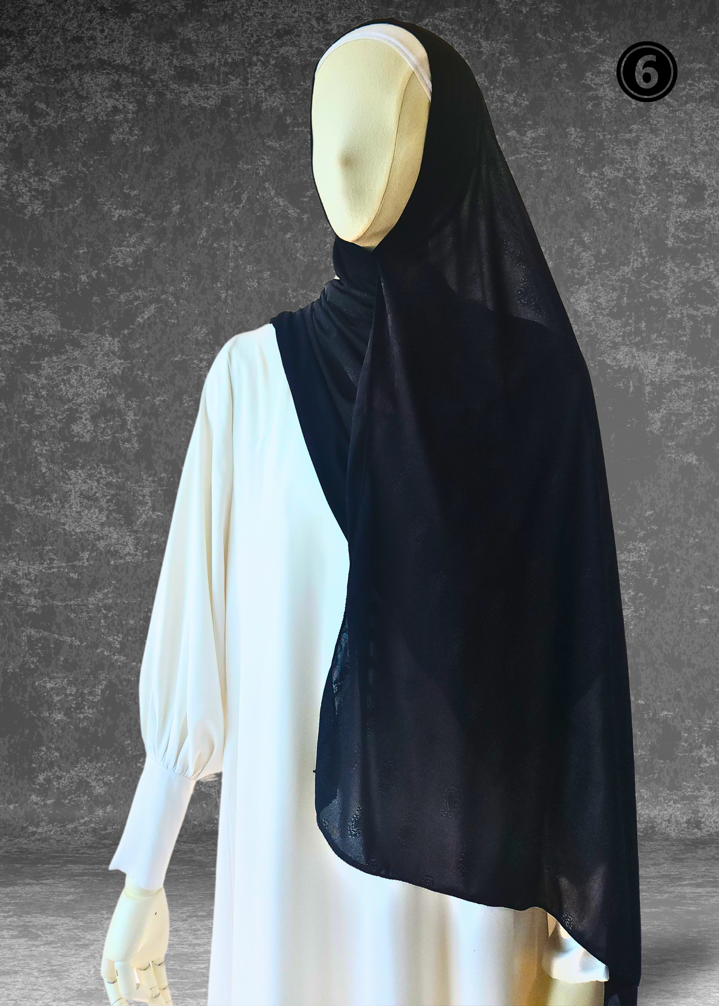 Self-Embossed Print Basic Jersey Hijabs
