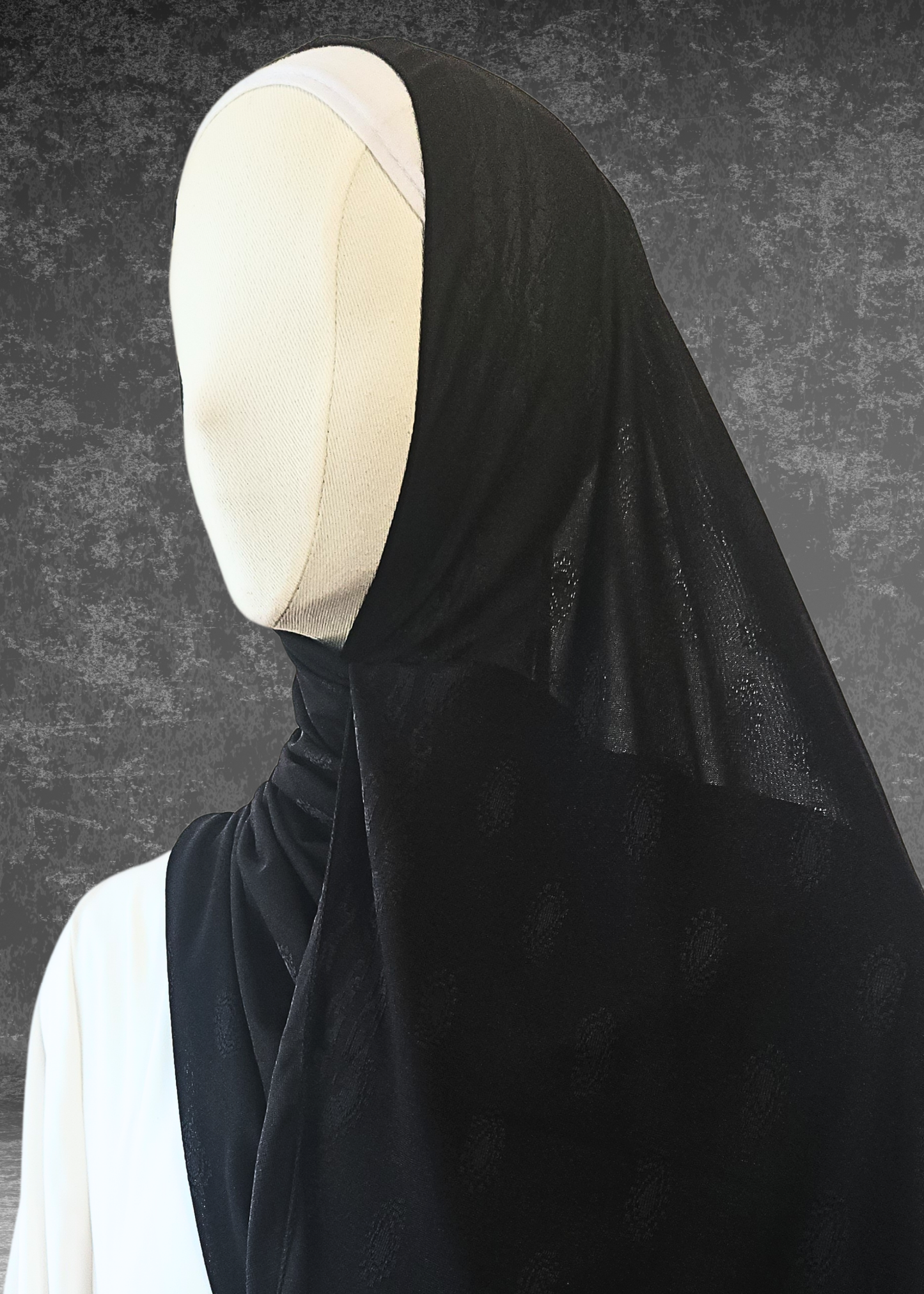 Self-Embossed Print Basic Jersey Hijabs