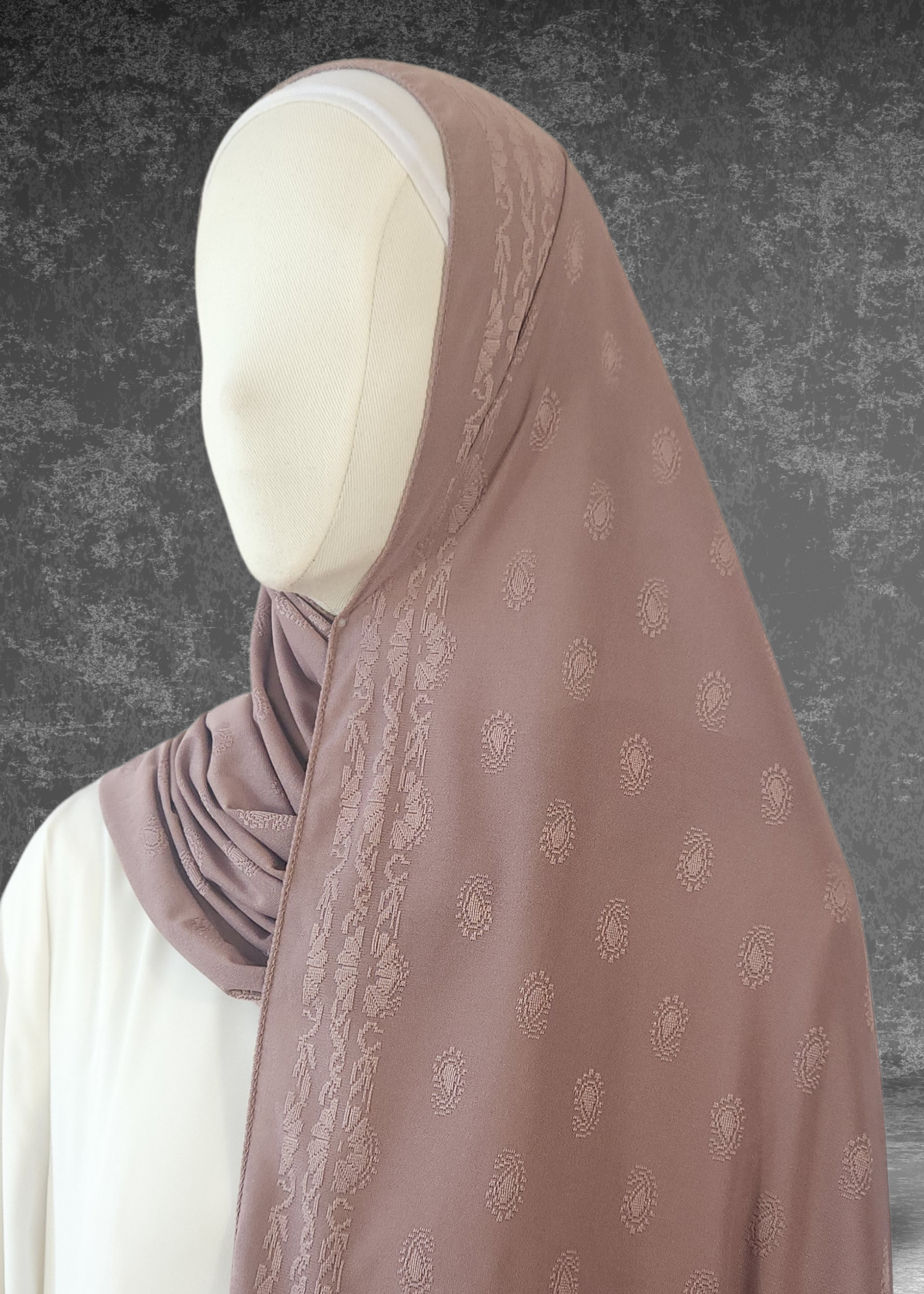 Self-Embossed Print Basic Jersey Hijabs