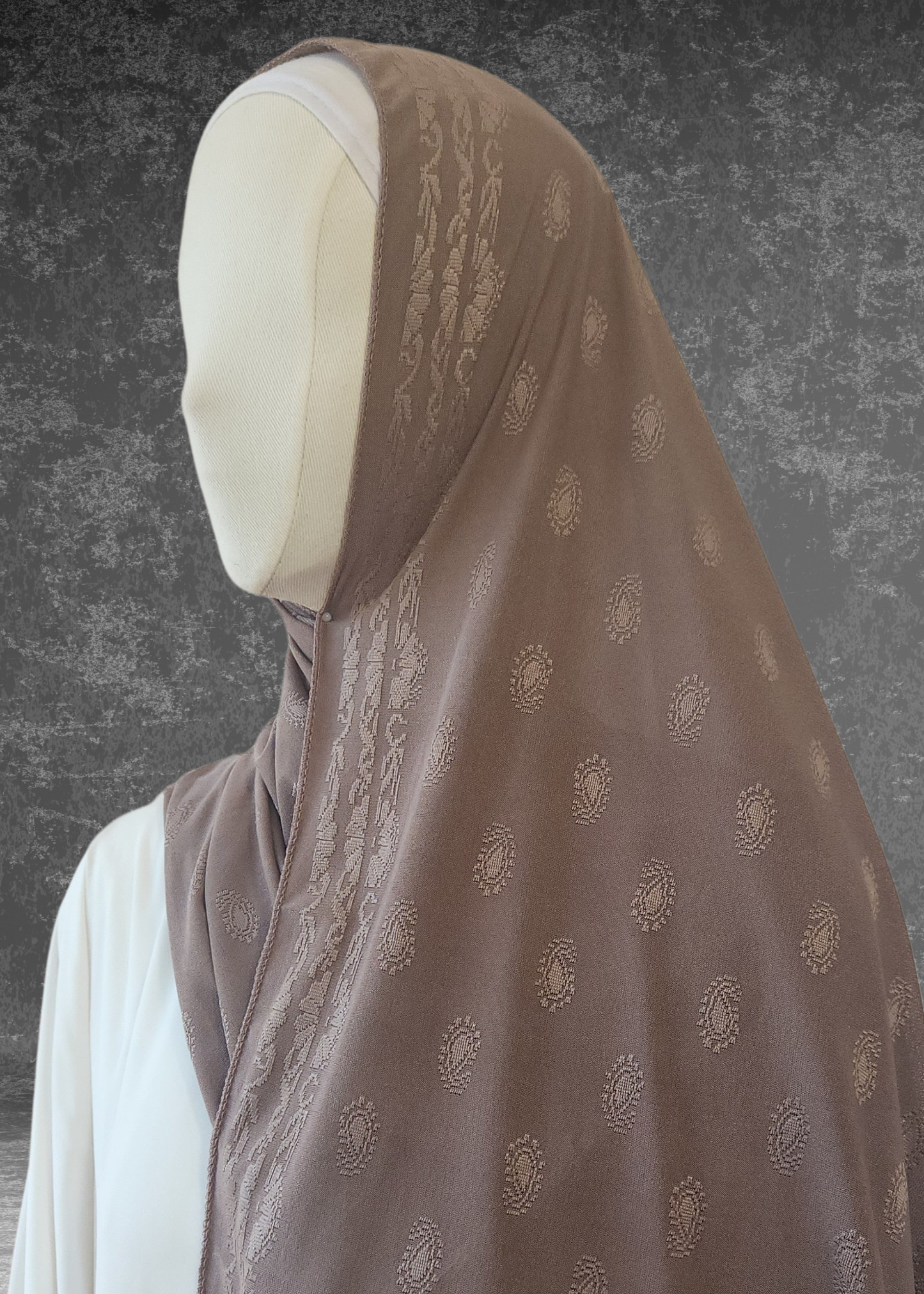 Self-Embossed Print Basic Jersey Hijabs