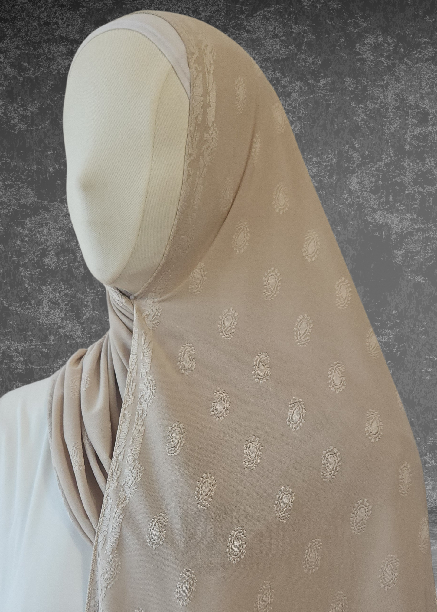 Self-Embossed Print Basic Jersey Hijabs