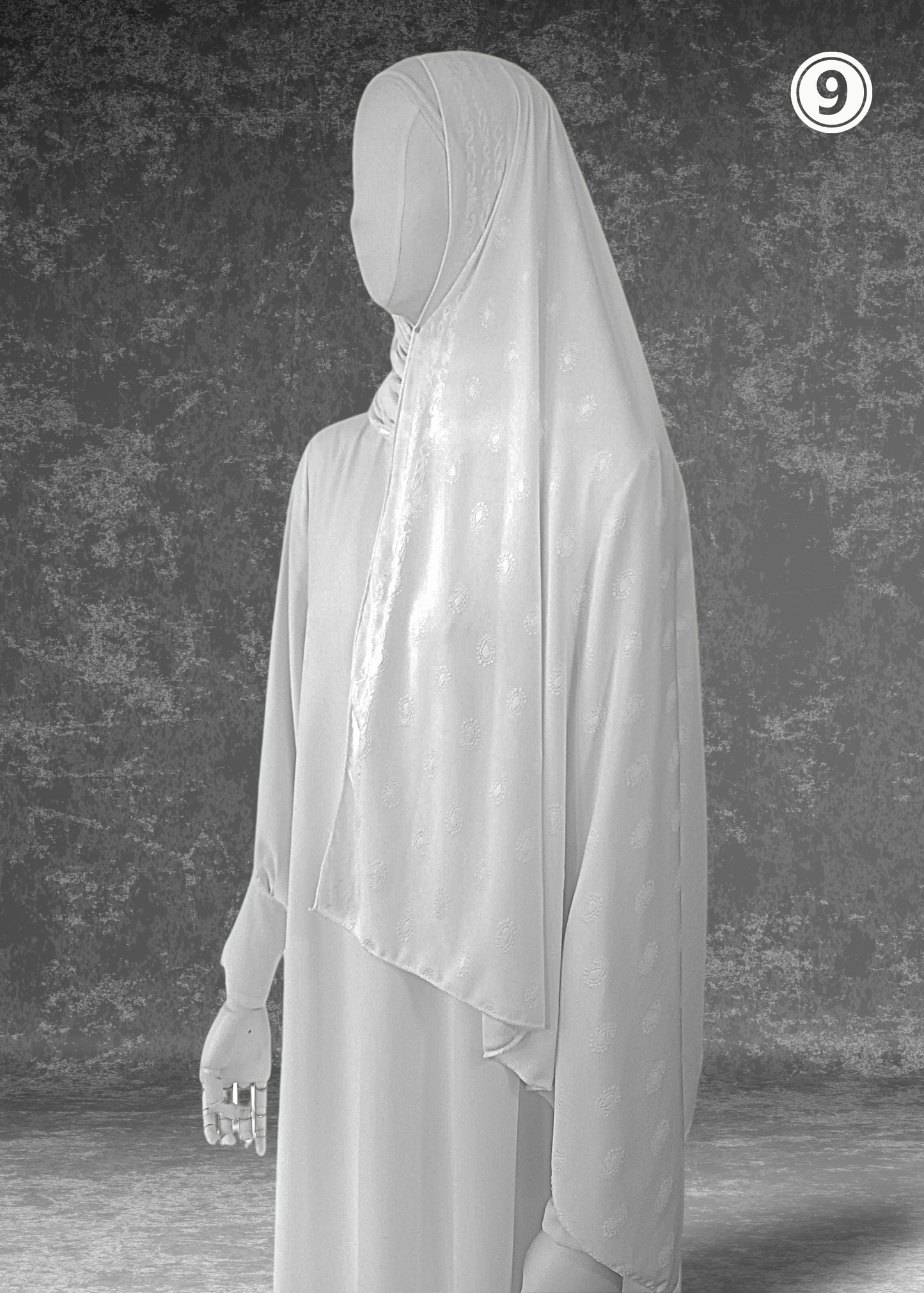 Self-Embossed Print Basic Jersey Hijabs
