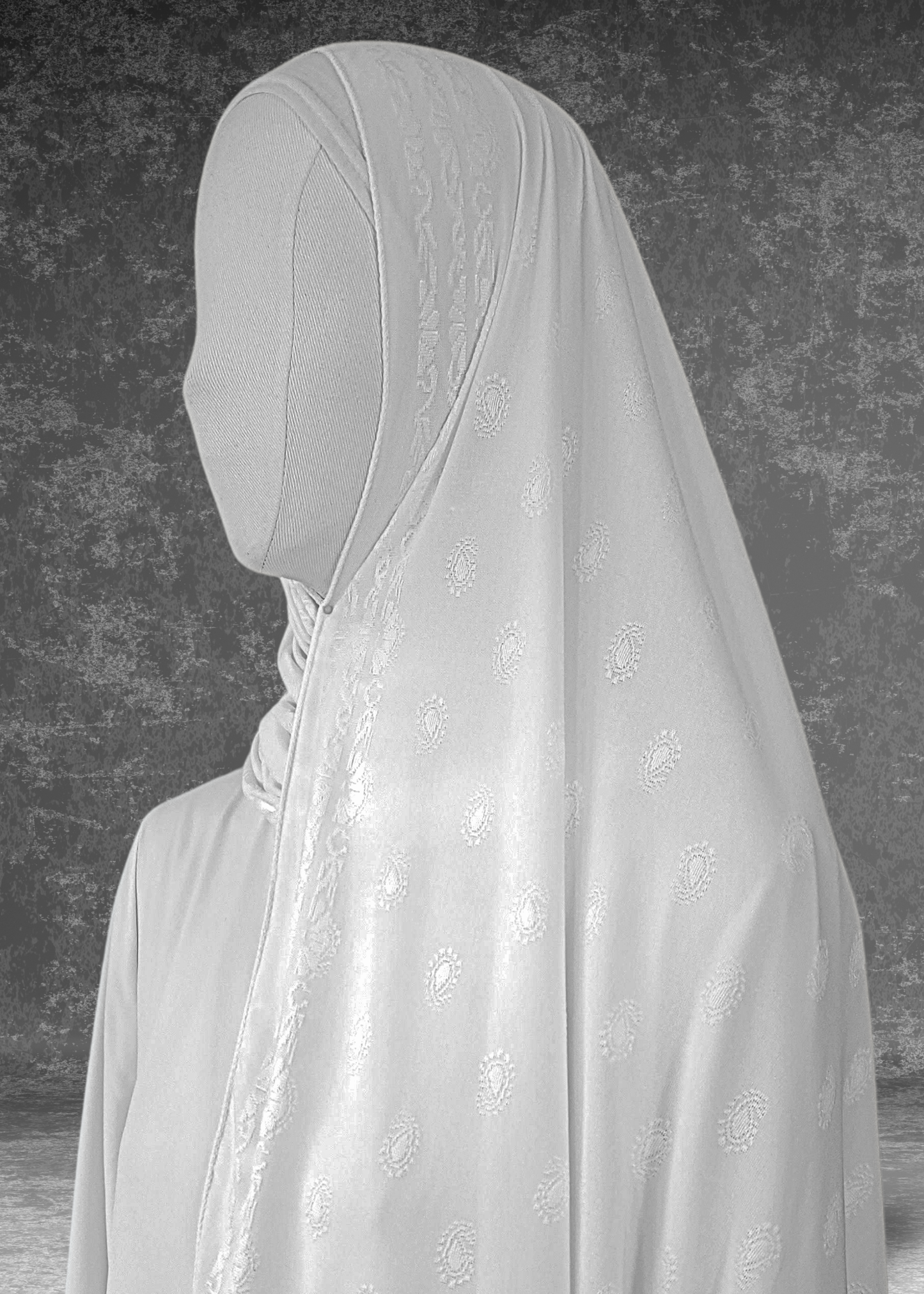 Self-Embossed Print Basic Jersey Hijabs