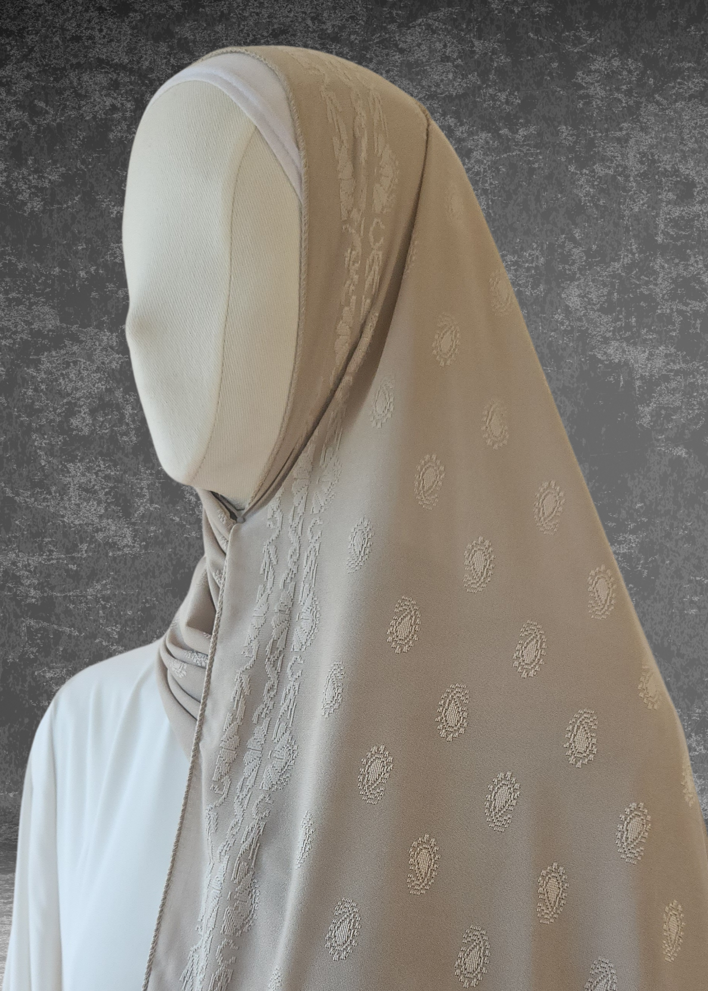 Self-Embossed Print Basic Jersey Hijabs