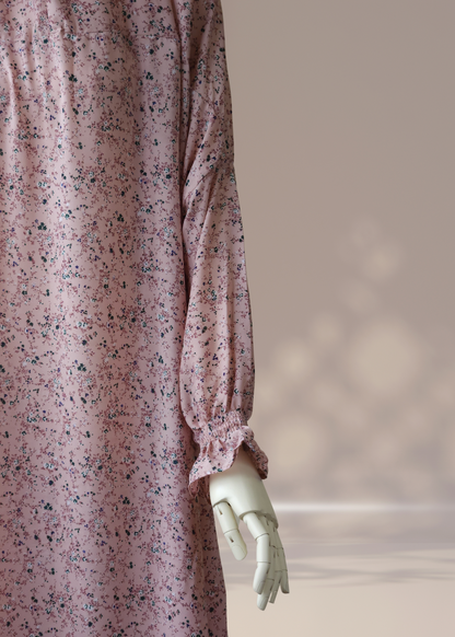 One-Piece Salah Dress Printed Soft Crepe - Khushu Modest Wear