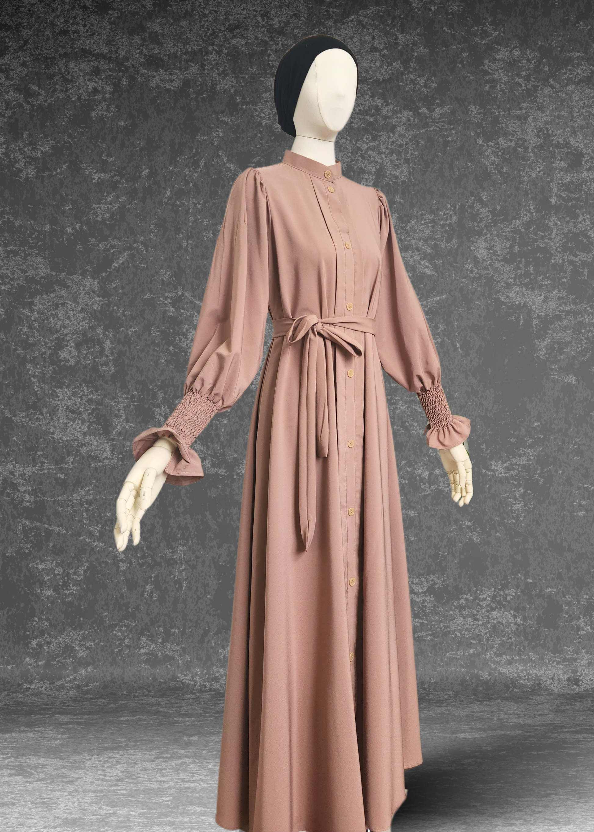 Daily Wear Casual Abaya With Pockets Aisha Abaya - Khushu Modest Wear