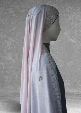 Self-Embossed Jacquard Jersey Ultra Soft Stretchable Hijabs Scarf - Khushu Modest Wear