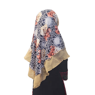 Girls Kids Muslim Instant Hijab Islamic Scarf Simple Style 2 to 5 years old Girls - Khushu Modest Wear