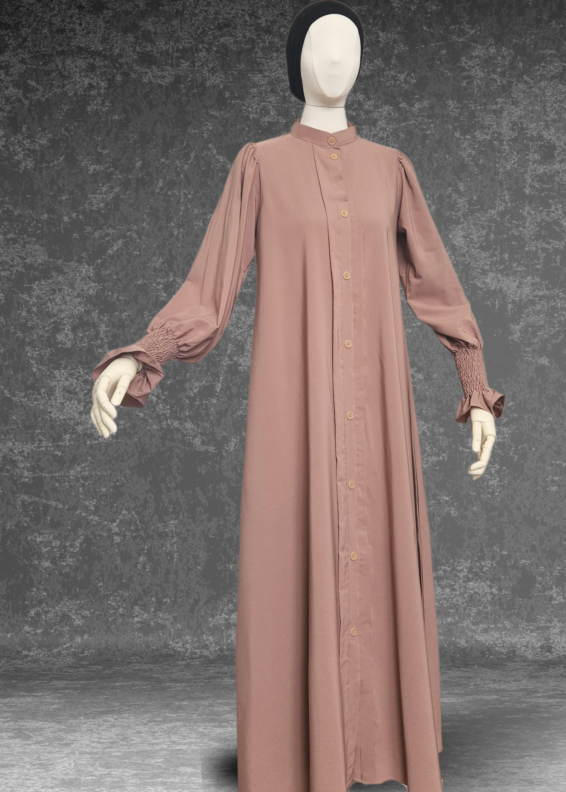 Daily Wear Casual Abaya With Pockets Aisha Abaya - Khushu Modest Wear