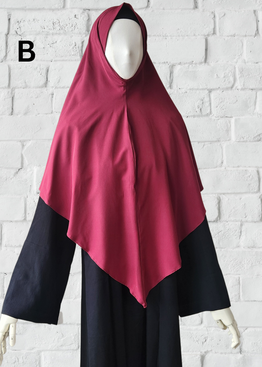 Everyday Basic Khimar Instant Hijab - Khushu Modest Wear