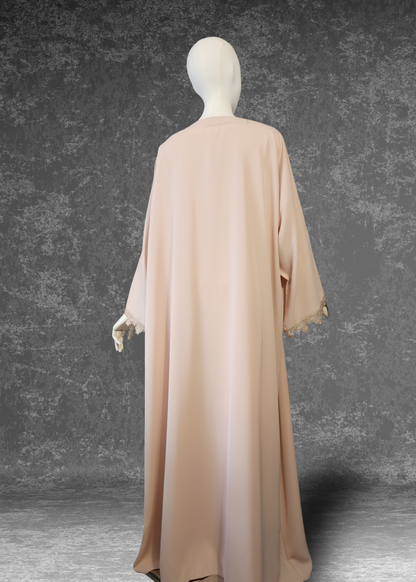 The Honeydew Glaze Abaya Set - 3-piece set