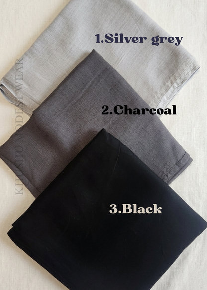 The Monochrome Essence – Premium Modal Hijabs