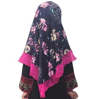 Girls Kids Muslim Instant Hijab Islamic Scarf Simple Style 2 to 5 years old Girls - Khushu Modest Wear