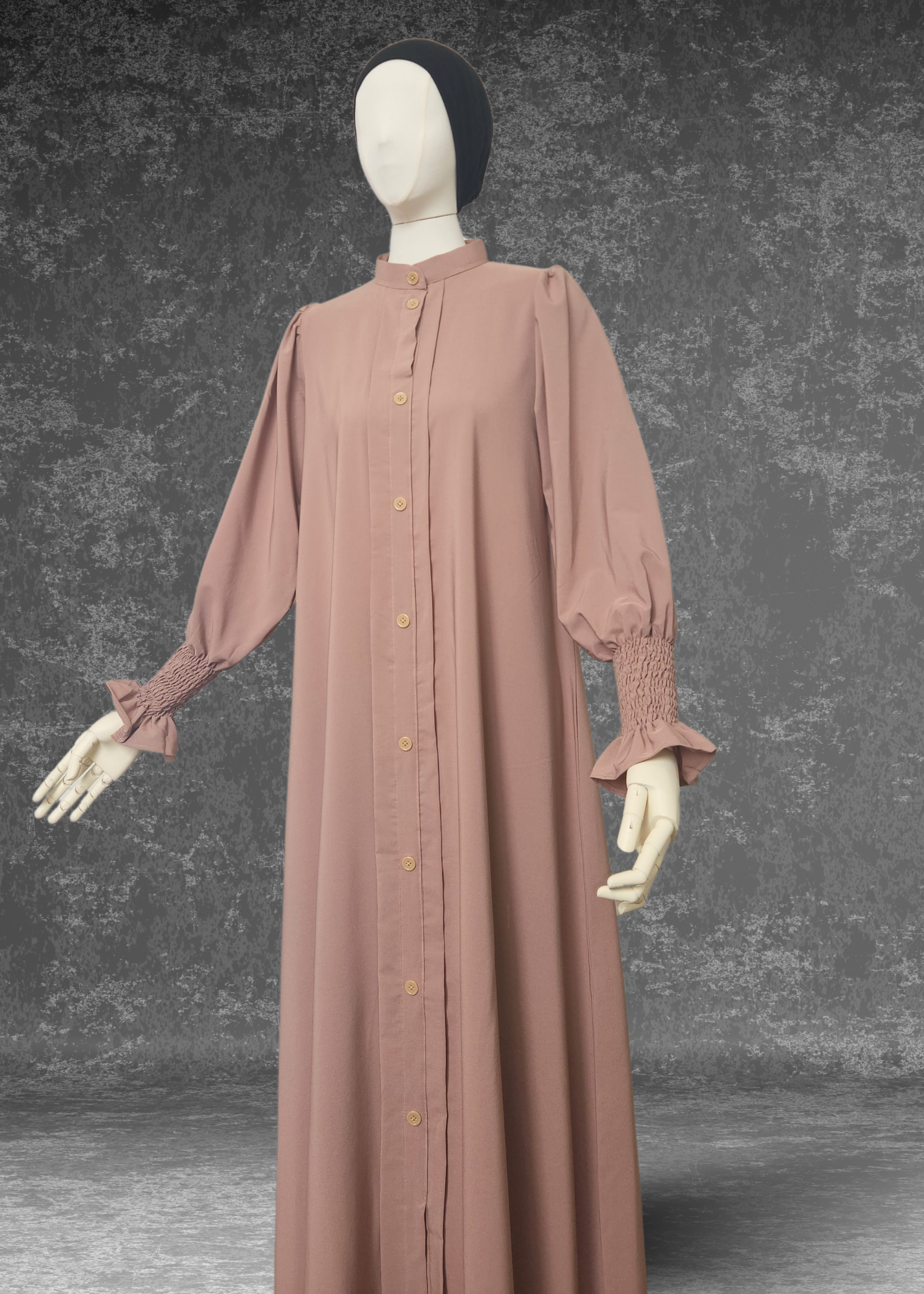 Daily Wear Casual Abaya With Pockets Aisha Abaya - Khushu Modest Wear