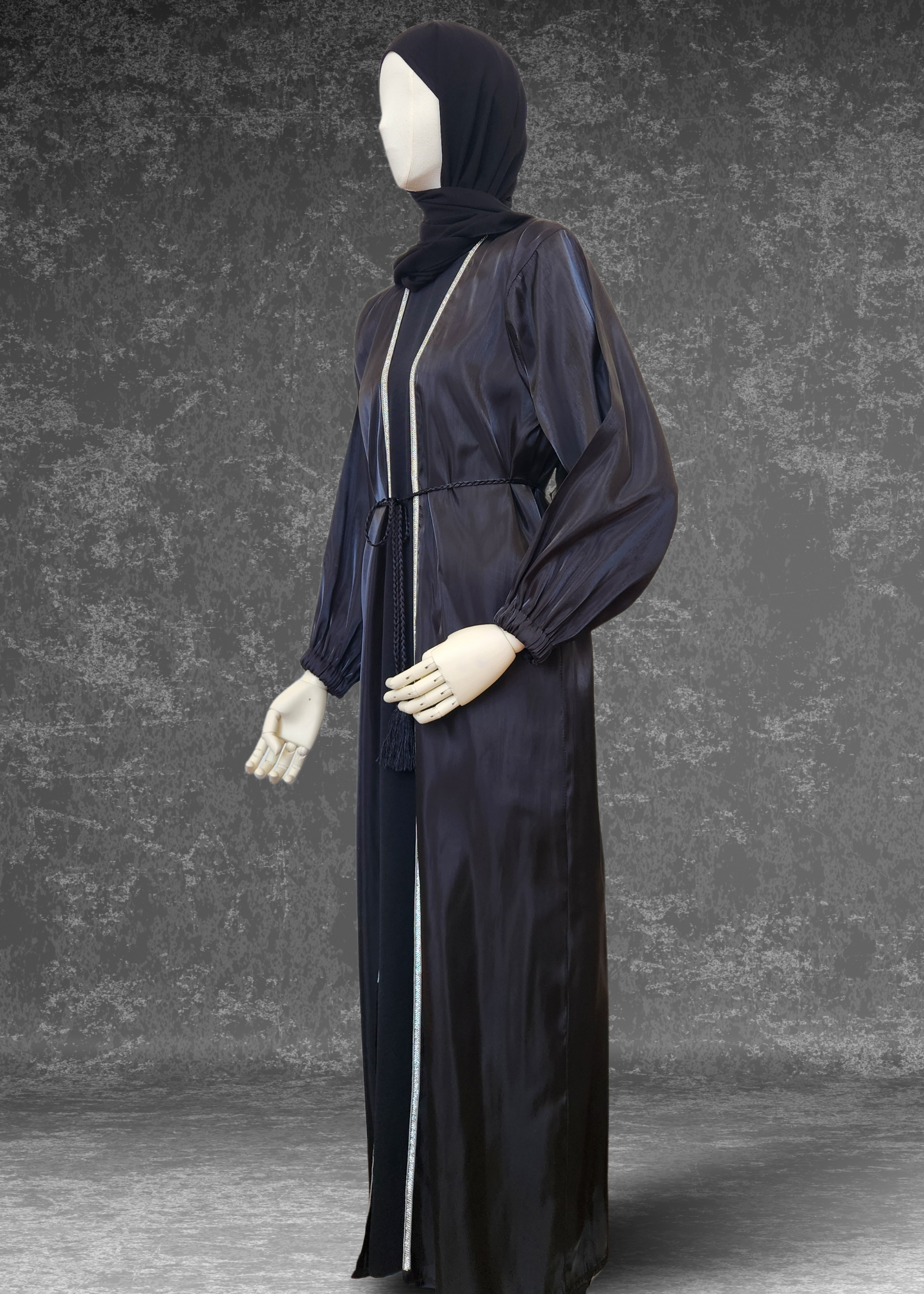 Organza Abaya 4 Piece  Set - Khushu Modest Wear