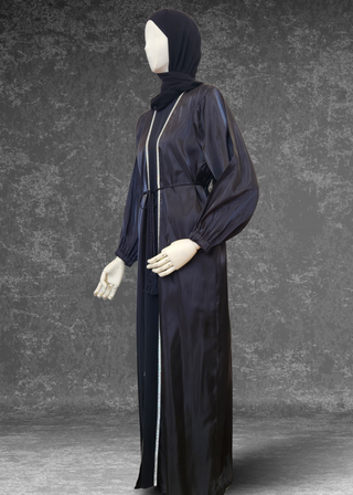 Organza Abaya 4 Piece  Set - Khushu Modest Wear