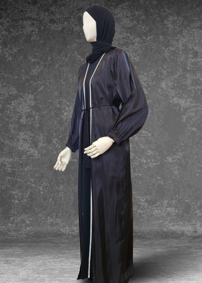 Organza Abaya 4 Piece  Set - Khushu Modest Wear