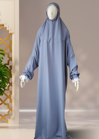 Prayer Outfit/ One-Piece Salah Dress - Complete Coverage for Focused Prayer - Khushu Modest Wear