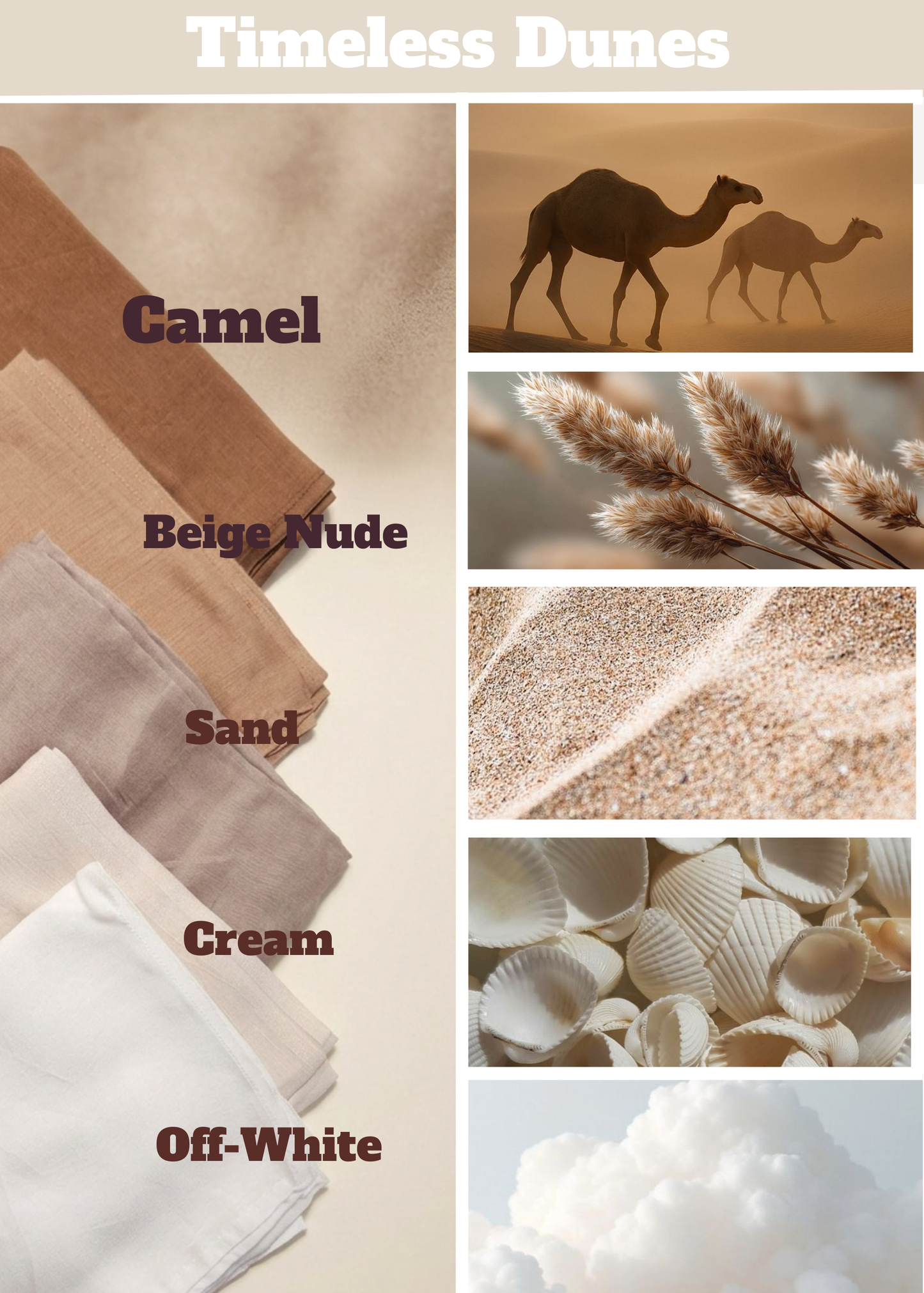 Timeless Dunes Collection – Premium Modal Hijabs