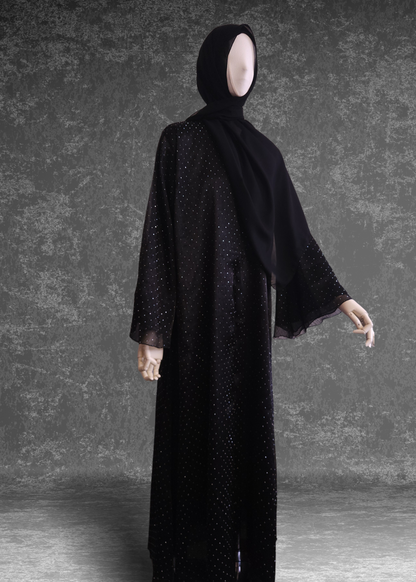 Elegant Black Abaya – Perfect for Eid & Special Occasions