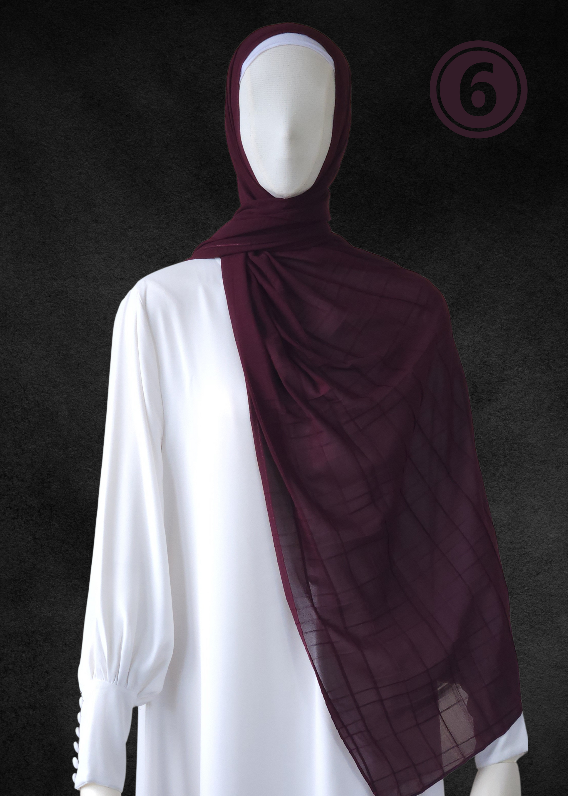 Luxe Chiffon Soft Pleat Hijab - Khushu Modest Wear