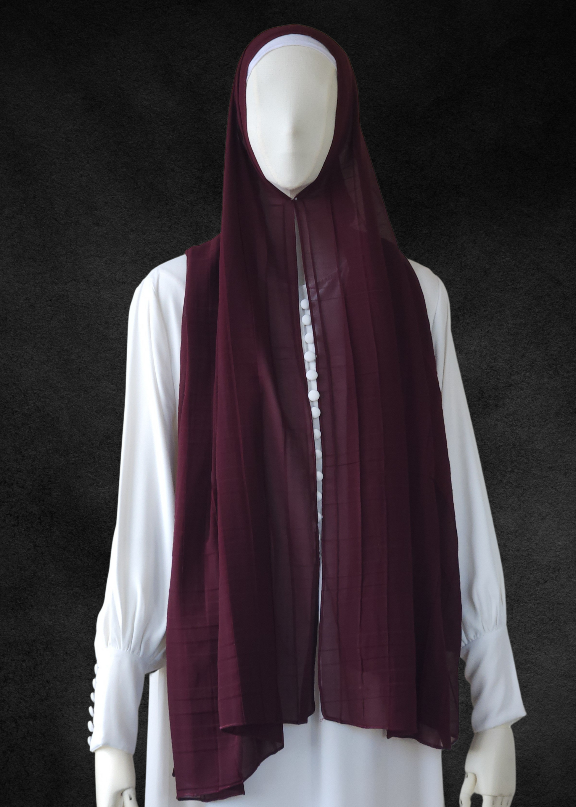 Luxe Chiffon Soft Pleat Hijab - Khushu Modest Wear