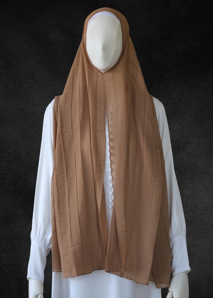 Luxe Chiffon Soft Pleat Hijab - Khushu Modest Wear