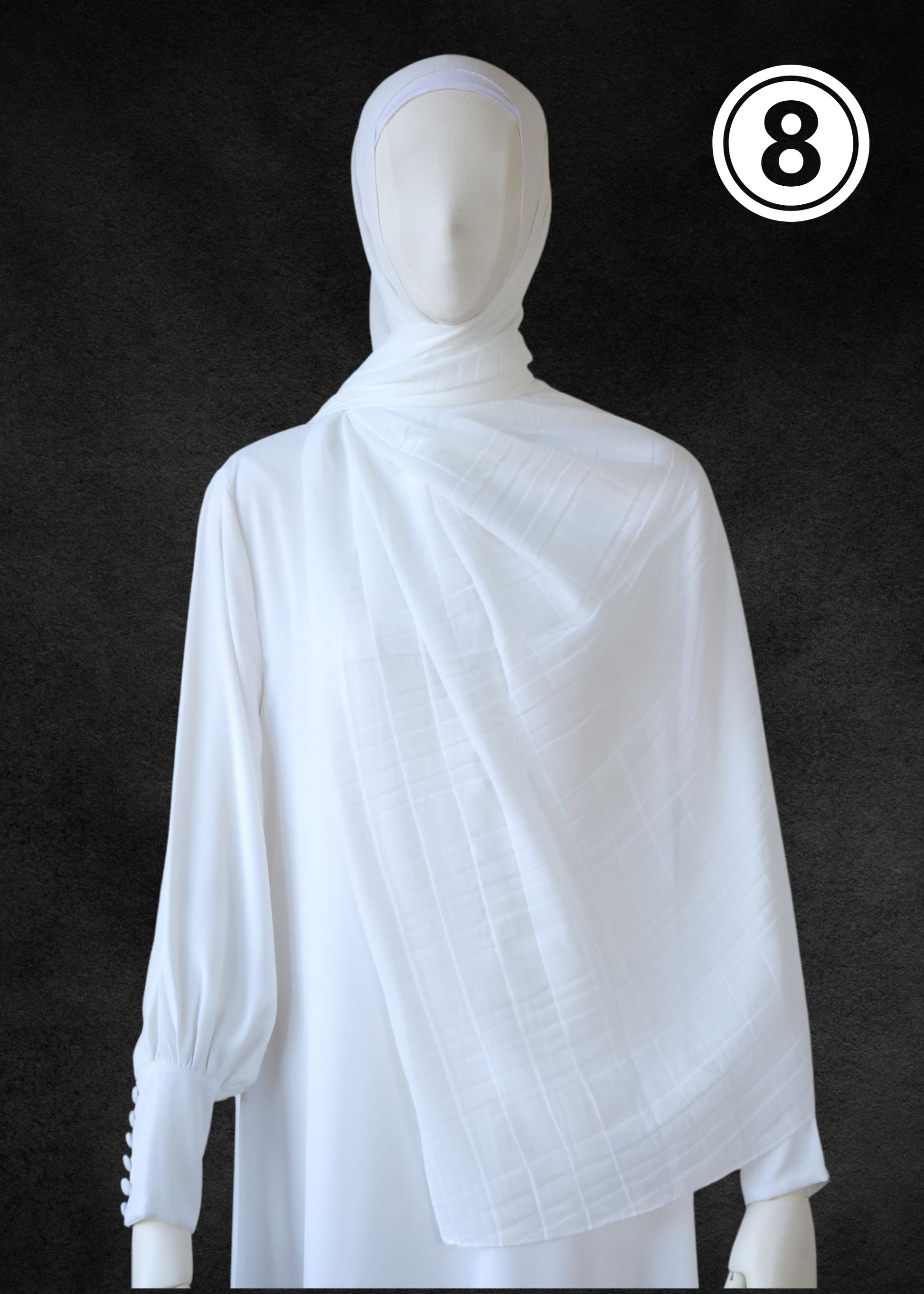 Luxe Chiffon Soft Pleat Hijab - Khushu Modest Wear