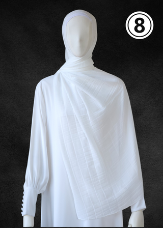 Luxe Chiffon Soft Pleat Hijab - Khushu Modest Wear
