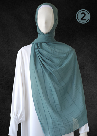 Luxe Chiffon Soft Pleat Hijab - Khushu Modest Wear