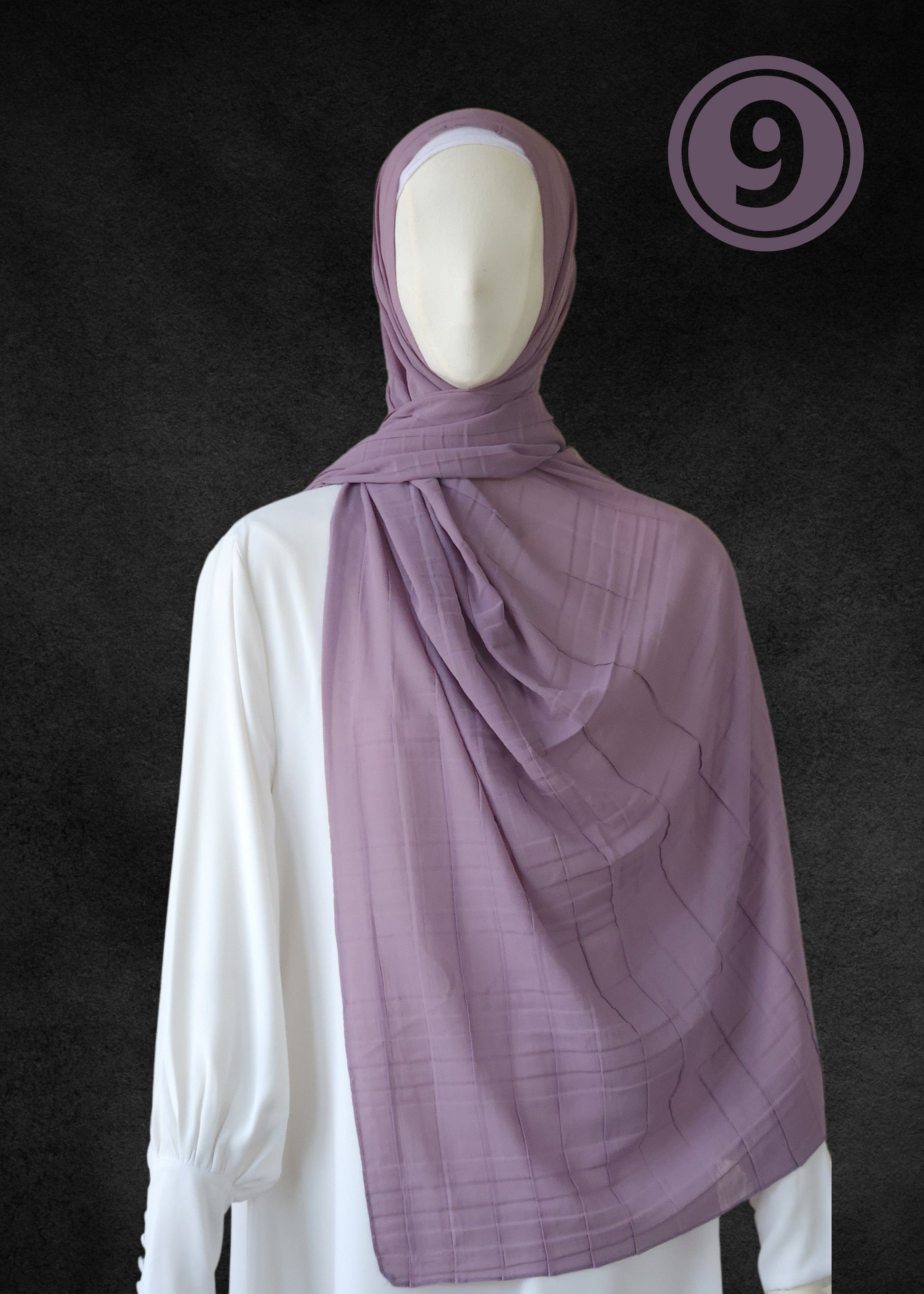 Luxe Chiffon Soft Pleat Hijab - Khushu Modest Wear