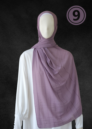 Luxe Chiffon Soft Pleat Hijab - Khushu Modest Wear