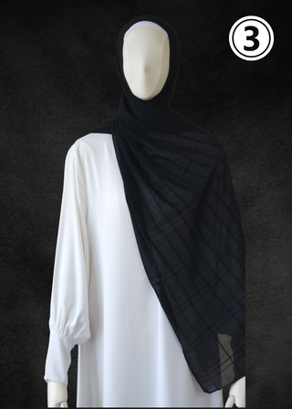 Luxe Chiffon Soft Pleat Hijab - Khushu Modest Wear