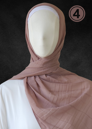 Luxe Chiffon Soft Pleat Hijab - Khushu Modest Wear