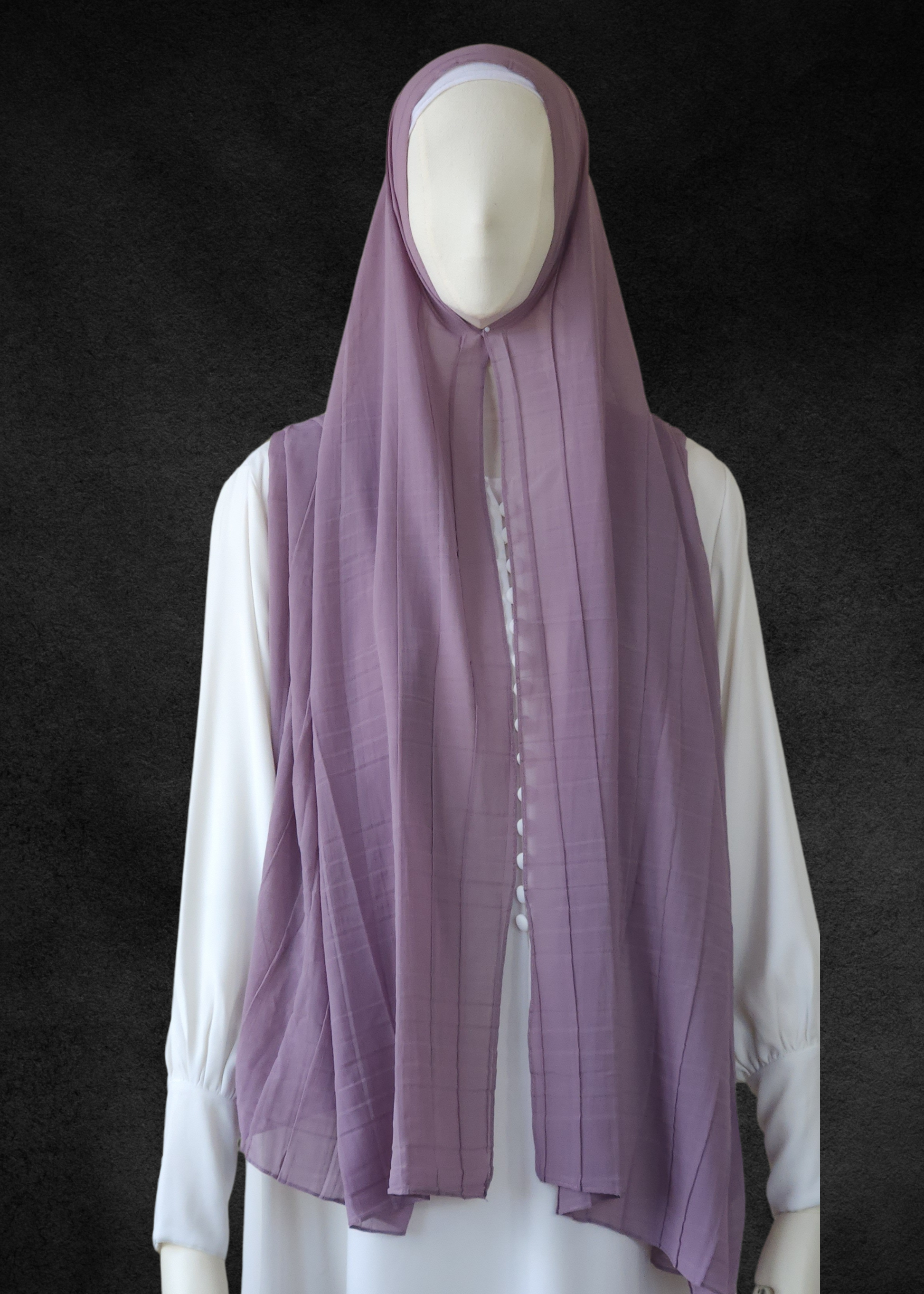 Luxe Chiffon Soft Pleat Hijab - Khushu Modest Wear