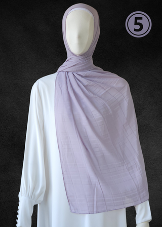 Luxe Chiffon Soft Pleat Hijab - Khushu Modest Wear