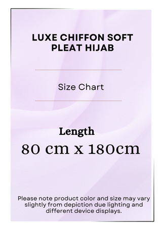 Luxe Chiffon Soft Pleat Hijab - Khushu Modest Wear