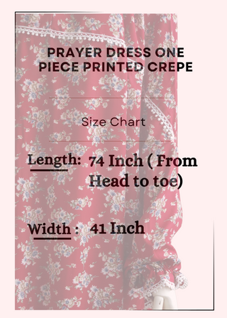 Prayer dress/ salah dress/ one-piece prayer dress - Khushu Modest Wear