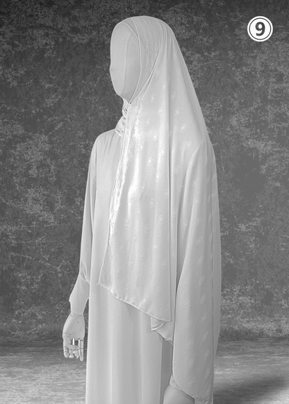 Self-Embossed Print Basic Jersey Hijabs
