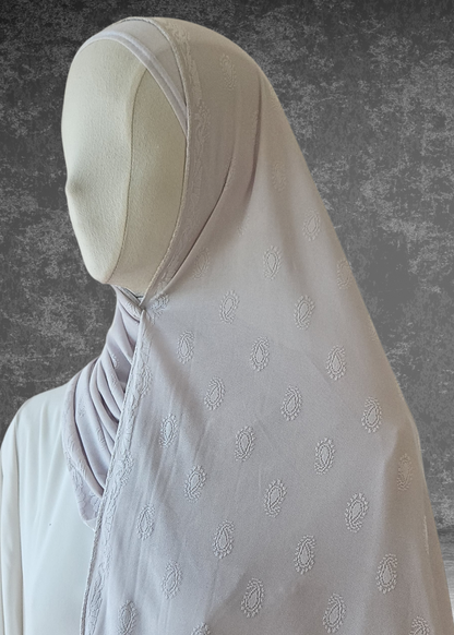 Self-Embossed Print Basic Jersey Hijabs