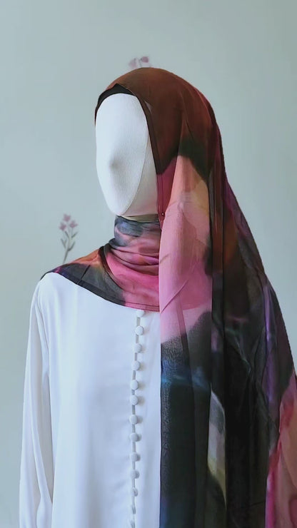 Premium Printed Modal Hijab | Luxury Breathable Scarf