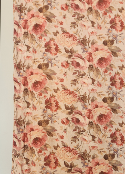 Vintage rose tea -Soft Printed Jersey Hijab