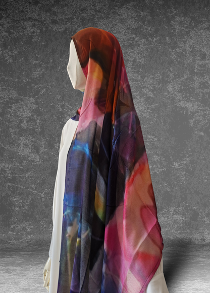 Premium Printed Modal Hijab | Luxury Breathable Scarf