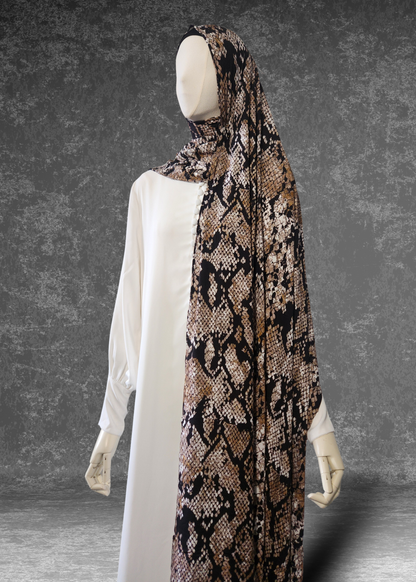 Sahara Onyx Premium Soft Printed Jersey Hijab